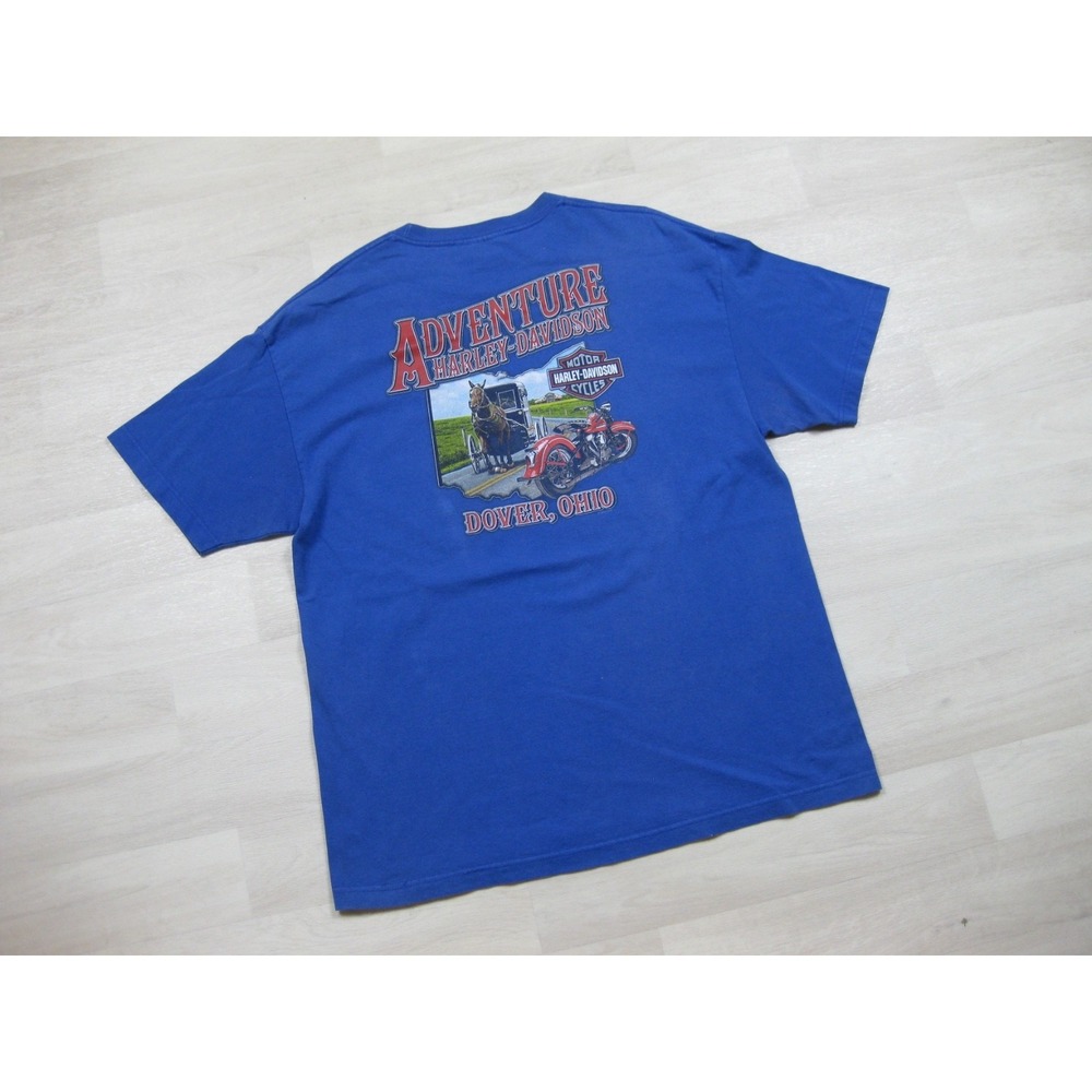 Harley-Davidson Motorcycles T Shirt Men's (XL) One Classy Ride Pinup Biker Ohio - Picture 12 of 15